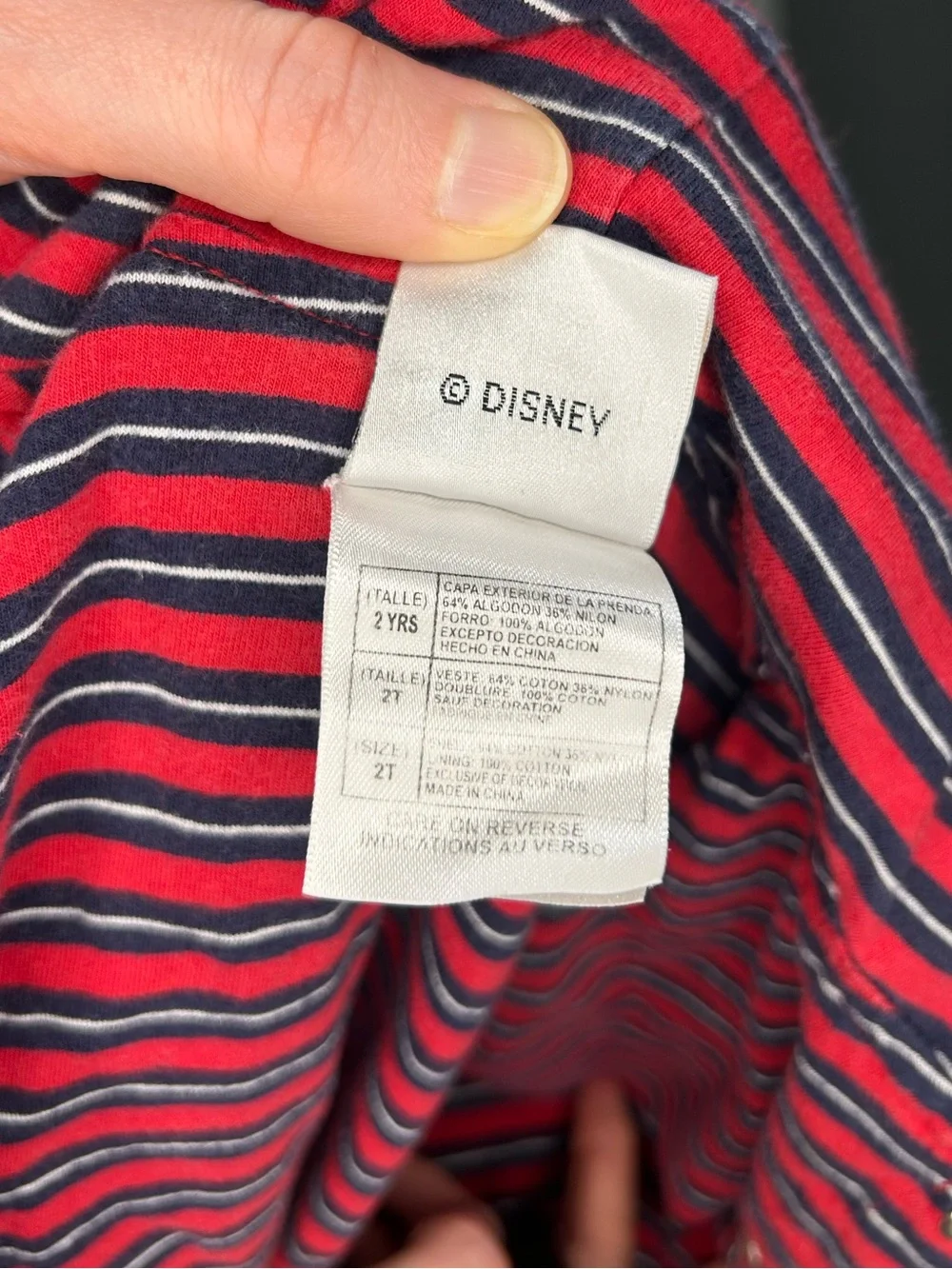 🍯VINTAGE WINNIE THE POOH Kids’ Nautical The Disney Store Snap Button Jacket - 2T